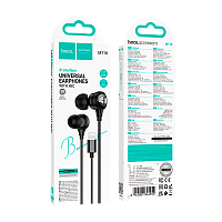 Наушники внутриканальные HOCO M116 с микр. Lightning (m) черный (1/31/310)