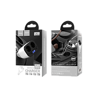 Автомобильное З/У HOCO Z28 2USB 3.1A 2 прикуривателя белый (1/120)