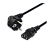 Кабель питания GoPower евровилка CEE 7/7-C13 (f) 3.0м ПВХ 0.75мм черный (1/50)