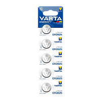 Батарейка Varta ENERGY CR2025 BL5 Lithium 3V (6025) (5/100/500)