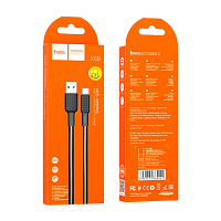 Кабель HOCO X69 USB (m)-Type-C (m) 1м 3.0A нейлон черный белый (1/33/330)