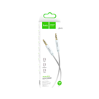 Кабель AUX HOCO UPA19 Jack 3.5mm (m)-Jack 3.5mm (m) 2м нейлон серебряный (1/31/310) 