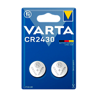 Батарейка Varta ELECTRONICS CR2430 BL2 Alkaline 3V (6430) (2/20/200)