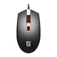 Мышь проводная Defender MB-986 DOT классическая USB черный (1/60)