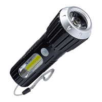 Фонарь универсальный Космос 114Lit 2W LED+COB от аккумулятора 2 режима черный (1/60/120)