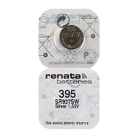 Батарейка Renata 395 (SR927SW) Silver Oxide 1.55V (1/10/100)