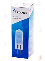 Лампа галогенная Космос JD G6.35 35W 3000К 230V прозрачная