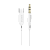 Кабель AUX Borofone BL18 Jack 3.5mm (m)-Type-C (m) 1.0м силикон белый (1/63/252)