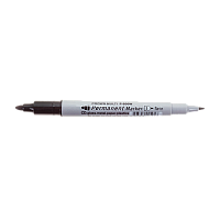 Маркер перманентный Crown Multi Twin P-800W 2.0/1.0 мм двусторонний черный (1/12/1152) 
