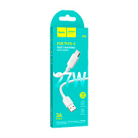 Кабель HOCO X96 USB (m)-Type-C (m) 1м 3.0A 27W ПВХ белый (1/31/310)