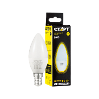 Лампа светодиодная Старт B35 E14 7W 3000К 220V свеча Black матовая (1/10/100)