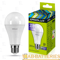 Лампа светодиодная Ergolux A70 E27 30W 6500К 172-265V груша ЛОН (1/10/100)