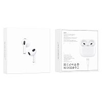 Наушники вставные Borofone BW91 bluetooth 5.4 с микр. белый (1/22/132) 