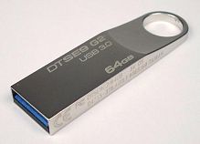 Флеш-накопитель Kingston DataTraveler SE9 G2 64GB USB3.0 металл серебряный