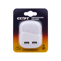 Ночник Старт "USB Квадрат" NL 1LED белый