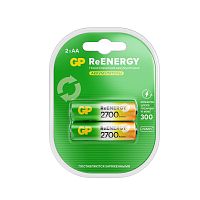 Аккумулятор бытовой GP HR6 AA BL2 NI-MH 2700mAh в пластиковой упаковке клемшел (2/20/200)