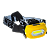 Фонарь налобный Космос LiPoH3WCOB 3W COB от аккумулятора черный желтый (1/24/144)