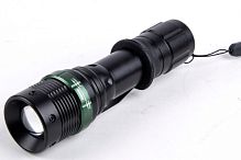 Фонарь универсальный Ultraflash E142 3W 1LED от батареек IP66 3 режима+ZOOM черный (1/24/48)