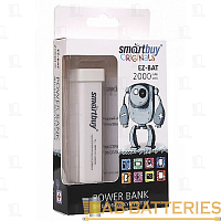 Внешний аккумулятор Smartbuy EZ-BAT 2000mAh 1.0A 1USB белый (1/60)