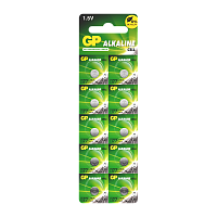 Батарейка GP G4/LR626/LR66/377A/177 BL10 Alkaline 1.5V отрывные (10/250/5000)