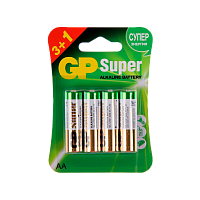 Батарейка GP Super LR6 AA BL3+1 Alkaline 1.5V (4/40/320)