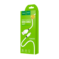 Кабель HOCO X27 USB (m)-Lightning (m) 1.2м 2.4A TPE белый (1/30/300)