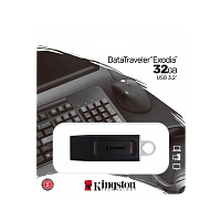 Флеш-накопитель Kingston DataTraveler Exodia 32GB USB3.2 пластик черный белый