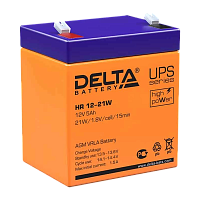 Аккумулятор свинцово-кислотный Delta HR 12-21W 12V 5Ah