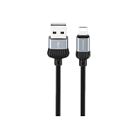 Кабель Borofone BX28 USB (m)-Lightning (m) 1.0м 2.4A ПВХ серый (1/360)