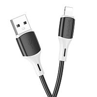 Кабель Borofone BX79 USB (m)-Lightning (m) 1.0м 2.4A силикон белый (1/360)
