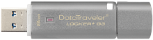 Флеш-накопитель Kingston DataTraveler Locker+ G3 8GB USB3.0 металл серый