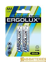 Аккумулятор бытовой Ergolux HR03 AAA BL2 NI-MH 800mAh (2/24/480) 