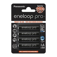 Аккумулятор предзаряженный RTU Panasonic HR6 AA BL4 NI-MH eneloop pro 2500mAh (4/40/80/480)