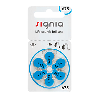 Батарейка Siemens Signia ZA675 BL6 Zinc Air 1.45V (6/60/300)
