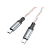 Кабель HOCO U112 Type-C (m)-Type-C (m) 1.0м 2.4A ПВХ серый (1/22/220)