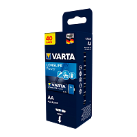 Батарейка Varta LONGLIFE POWER (HIGH ENERGY) LR6 AA BOX40 Alkaline 1.5V (4903) (40/320)