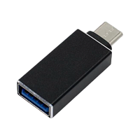 Адаптер KS-IS KS-296Black Type-C (m)-USB3.0 (f) OTG черный