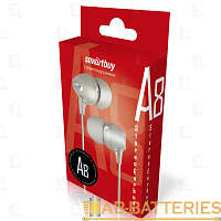 Наушники внутриканальные Smartbuy A8 серый (1/60) 