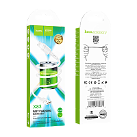 Кабель HOCO X83 USB (m)-Lightning (m) 1м 2.4A ПВХ белый (1/33/330)