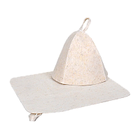 Набор Банные штучки (шапка и коврик) войлок (1/20)