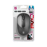 Мышь беспроводная Defender MM-285 Datum классическая USB черный (1/40) 