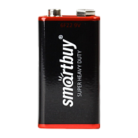 Батарейка Smartbuy Super Крона 6F22 Shrink 1 Heavy Duty 9V (1/10/400)