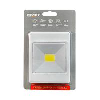 Светильник пушлайт Старт PL-1LED-COB 1LED+COB липучка белый (10/100)