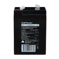 Аккумулятор свинцово-кислотный GoPower LA-645 6V 4.5Ah клеммы T1/ F1 в картонной упаковке