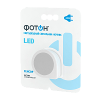 Ночник Фотон NM-100S LED 220V в розетку белый (1/10/90)
