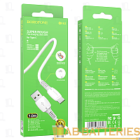 Кабель Borofone BX62 Lightning (m)-Type-C (m) 1м TPE белый (1/360)