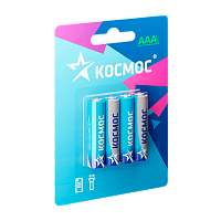 Батарейка Космос R03 AAA BL4 Zinc Carbon 1.5V (4/64/768)