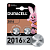 Батарейка Duracell CR2016 BL2 Lithium 3V CN (Китай) (2/12/144)