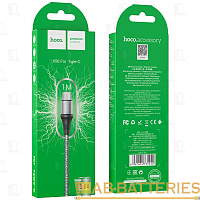 Кабель HOCO X50 USB (m)-Type-C (m) 1.0м 3.0A нейлон серый (1/31/310)
