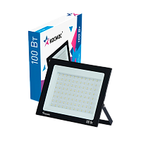 Прожектор светодиодный Космос Super-Slim 100W 230V IP65 6500К холодный черный (1/10)